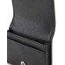 EMPORIO ARMANI PORTACARTE BLACK CON PATTA IN PELLE RIGENERATA SAFFIANO PLACCHETTA AQUILA ASV