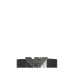 EMPORIO ARMANI BELT SET BLACK WITH DOUBLE BUCKLE