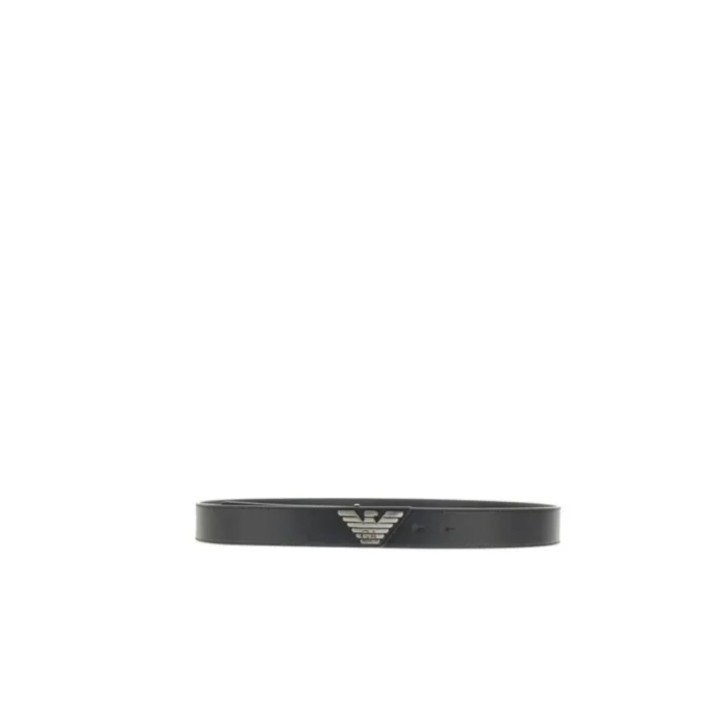 EMPORIO ARMANI PLATE BELT BLACK 