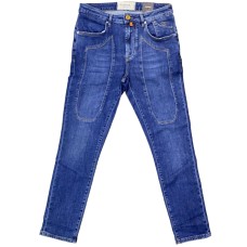 Jeckerson Jeans denim blu da Uomo con logo