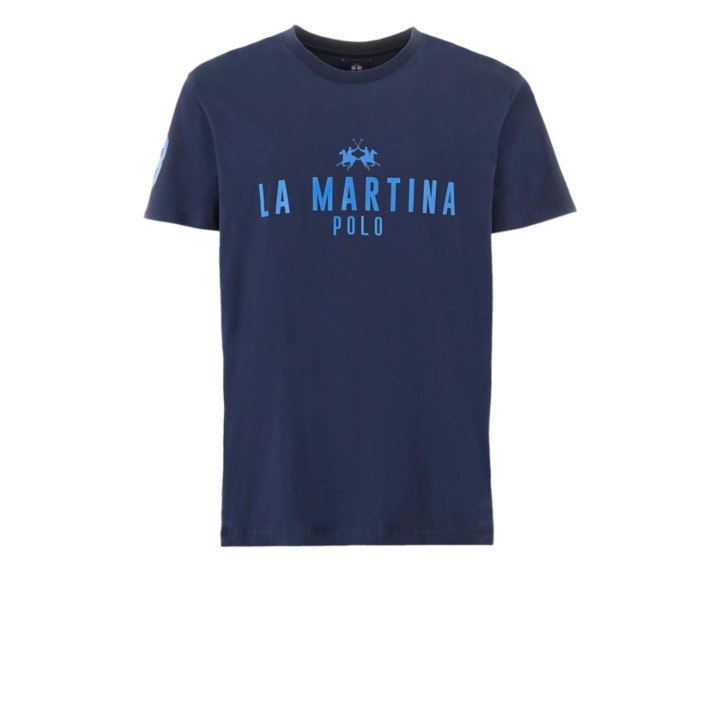 LA MARTINA MAN T-SHIRT S/S JERSEY BLU NAVY