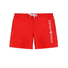 Emporio Armani Swimwear boxer mare Rosso con ricamo Emporio Armani