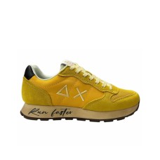 SUN68 TOM VINTAGE SNEAKERS DA UOMO GIALLA CON LOGO RUN FASTER 