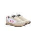 SUN68 TOM VINTAGE SNEAKERS DA UOMO BIANCA CON INSERTI PANNA E ROSSI 