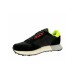 SUN68 JAKI 2.0 SNEAKERS NERA CON INSERTI GIALLO FLUO 