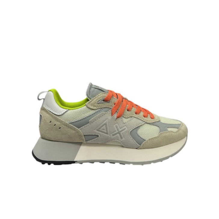 SUN68 SNEAKER JAKI OUTDOOR BIANCO PANNA DA UOMO 