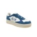 SUN68 SNEAKER BIG BASKET BLU DA UOMO CON INSERTI BIANCHI 