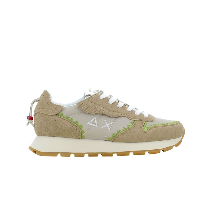 SUN68 SNEAKER ALLY ETHNIC BEIGE DA DONNA 
