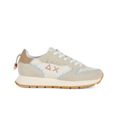SUN68 SNEAKER ALLY ETHNIC BIANCO PANNA DA DONNA 
