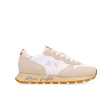 SUN68 SNEAKER ALLY VINTAGE BIANCO PANNA DA DONNA 