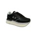 SUN68 BIG ALLY PU SNEAKER IN LEATHER TOTAL BLACK