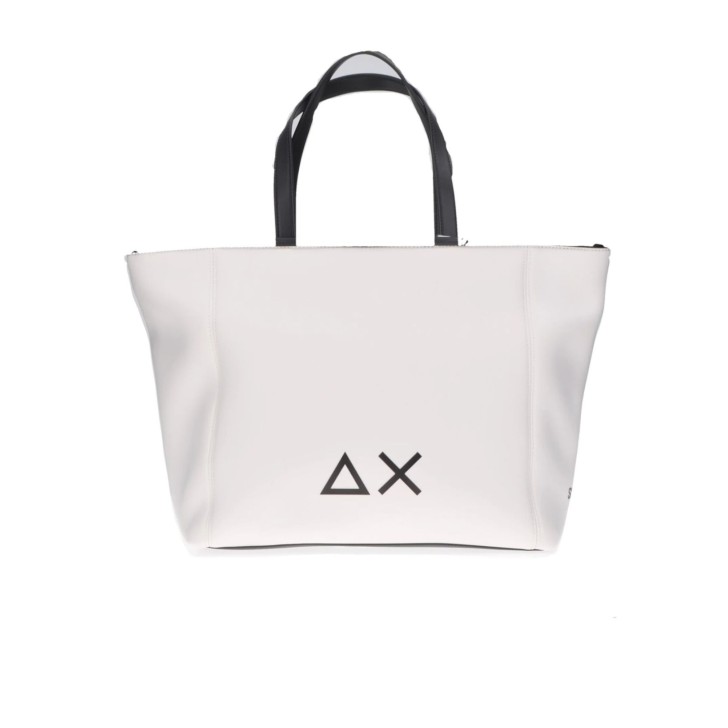 SUN68 MEDIUM NEOPRENE BORSA BIANCA A SPALLA DA DONNA 