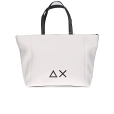 SUN68 LARGE NEOPRENE BORSA BIANCA A SPALLA DA DONNA 