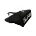 SUN68 LARGE NEOPRENE BORSA NERA A SPALLA DA DONNA 