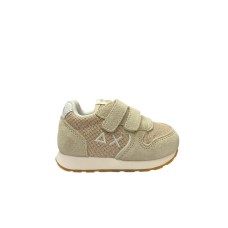 SUN68 SNEAKERS BEIGE GIRLS ALLY GLITTER TEXTILE 
