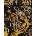 Versace Jeans Couture Abito Midi da Donna nero con stampa logo all over