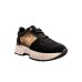 Alviero Martini 1a Classe sneakers nera effetto camoscio