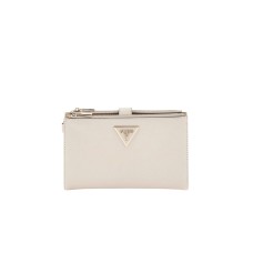 GUESS PORTAFOGLIO LAUREL BIANCO IN SAFFIANO 