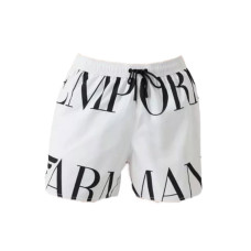 Emporio Armani Swimwear Costume boxer Bianco con macro logo EMPORIO ARMANI