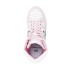 Chiara Ferragni Sneakers Bianca con inserti rosa e banda Logomania ai lati