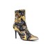 Versace Jeans Couture Stivaletto da Donna Nero con tacco alto