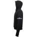 Piero Guidi Felpa nera in cotone con cappuccio 187A1431401