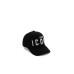 Dsquared2 Cappello Baseball in cotone nero con logo ricamato DSQUARED2 ICON