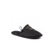 Emporio Armani Pantofole nere con logo lettering oro