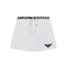 Emporio Armani Swimwear boxer da mare Bianco logoband