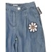 Moschino Jeans denim blu con Patch ricamato