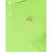 La Martina Polo da Uomo Verde Logo ricamato a contrasto