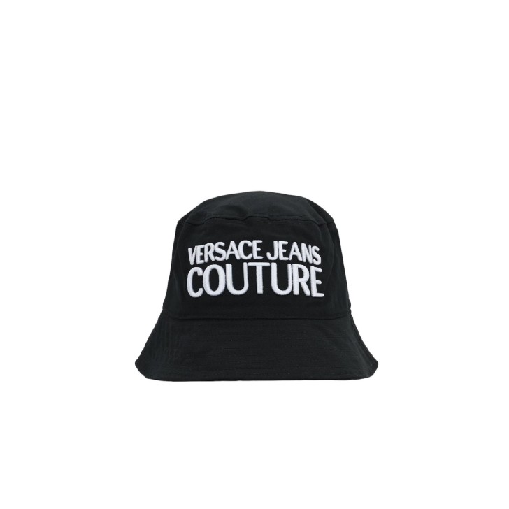 Versace Jeans Couture Cappello da Uomo Nero in cotone con Logo Versace Jeans Couture 