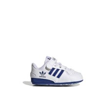Adidas Originals FORUM LOW CRIB Sneakers bianca in pelle con inserti blu
