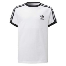 Adidas Originals T-shirt Bianca da Bambino con inserti neri