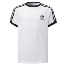 Adidas Originals T-shirt Bianca da Bambino con inserti neri