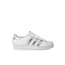 Adidas Originals SUPERSTAR W Sneakers bianca con inserti argento