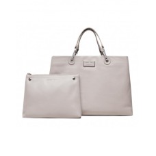 Emporio Armani Borsa a mano Lilla con tracolla regolabile, estraibile logo All Over