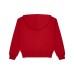 Moschino Felpa Rossa con Cappuccio con stampa Roses e Teddy Bear