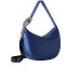 Borbonese Borsa a spalla LUNA BAG 011 MEDIUM in pelle blu