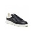 Emporio Armani Sneakers Blu con logo lettering ai lati e inserto posteriore martellato