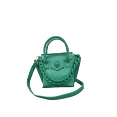 Plein Sport Borsa a mano small verde con tracolla regolabile estraibile