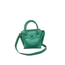 Plein Sport Borsa a mano small verde con tracolla regolabile, estraibile