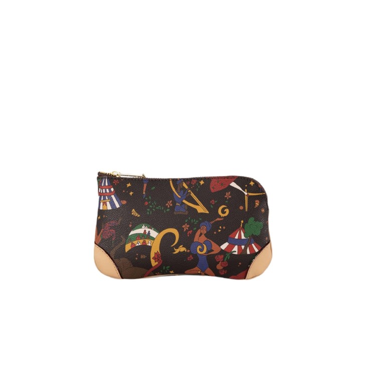 Piero Guidi Pochette Marrone con stampa Magic Circus 205M5198595