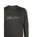Emporio Armani Maglioncino verde con logo lettering