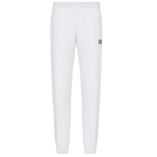 EA7 Emporio Armani Pantalone da Uomo Bianco con bande a contrasto 