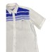 Harmont&Blaine Camicia bianca in Lino da uomo con inserti blu 