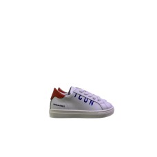 Dsquared2 Sneakers in pelle Bianca con logo laterale lettering