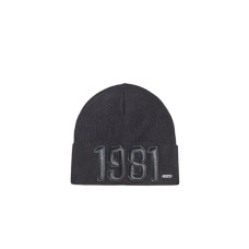 Guess Cappello in lana nero con logo "1981"