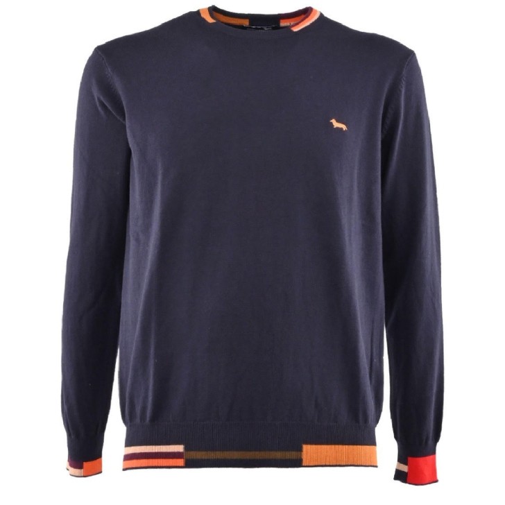 Harmont&Blaine Maglioncino a girocollo da uomo con logo ricamato