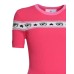 Chiara Ferragni T-shirt a manica corta Fucsia con LOGOMANIA